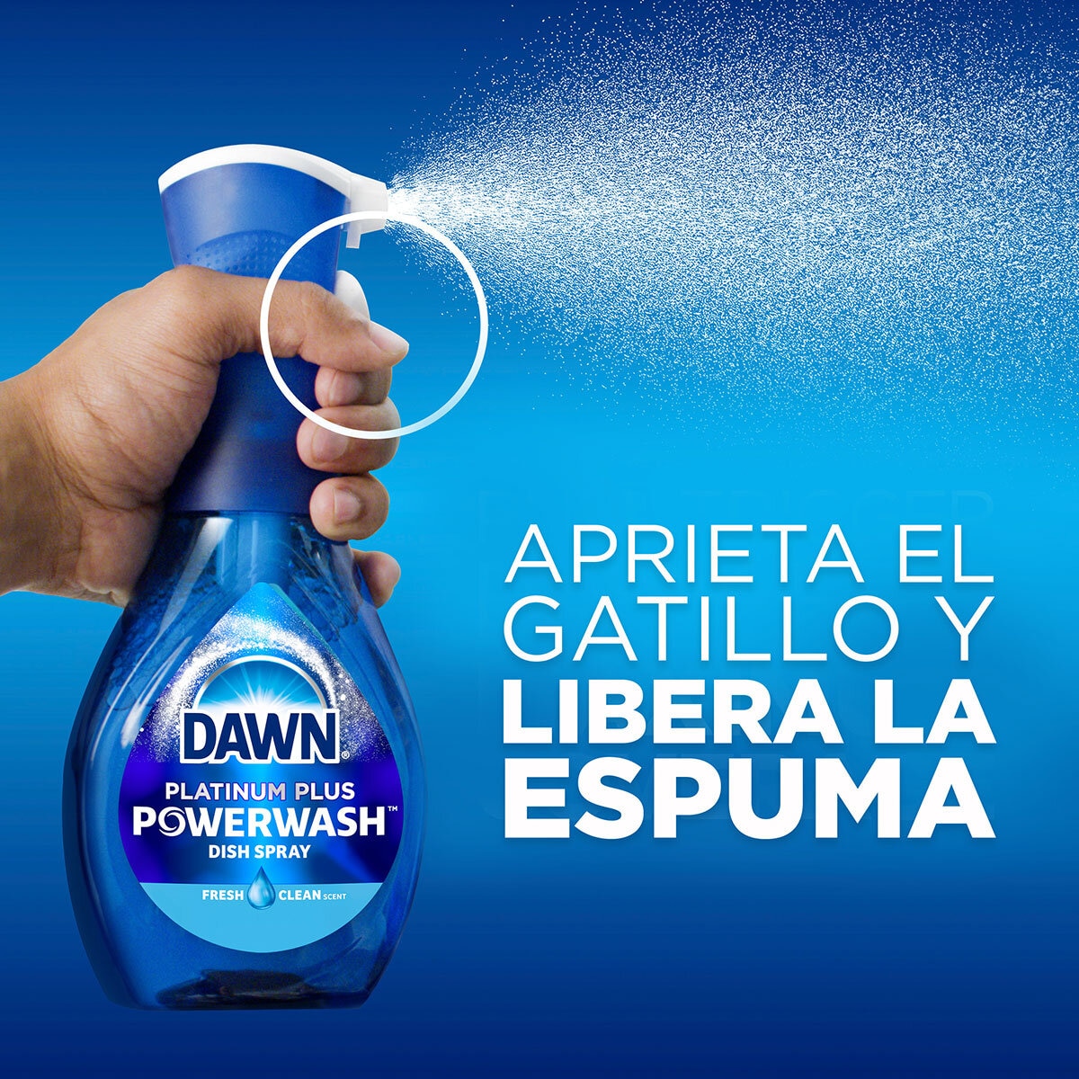 Dawn PowerWash Lavatrastes en Spray 3 pzs de 473 ml
