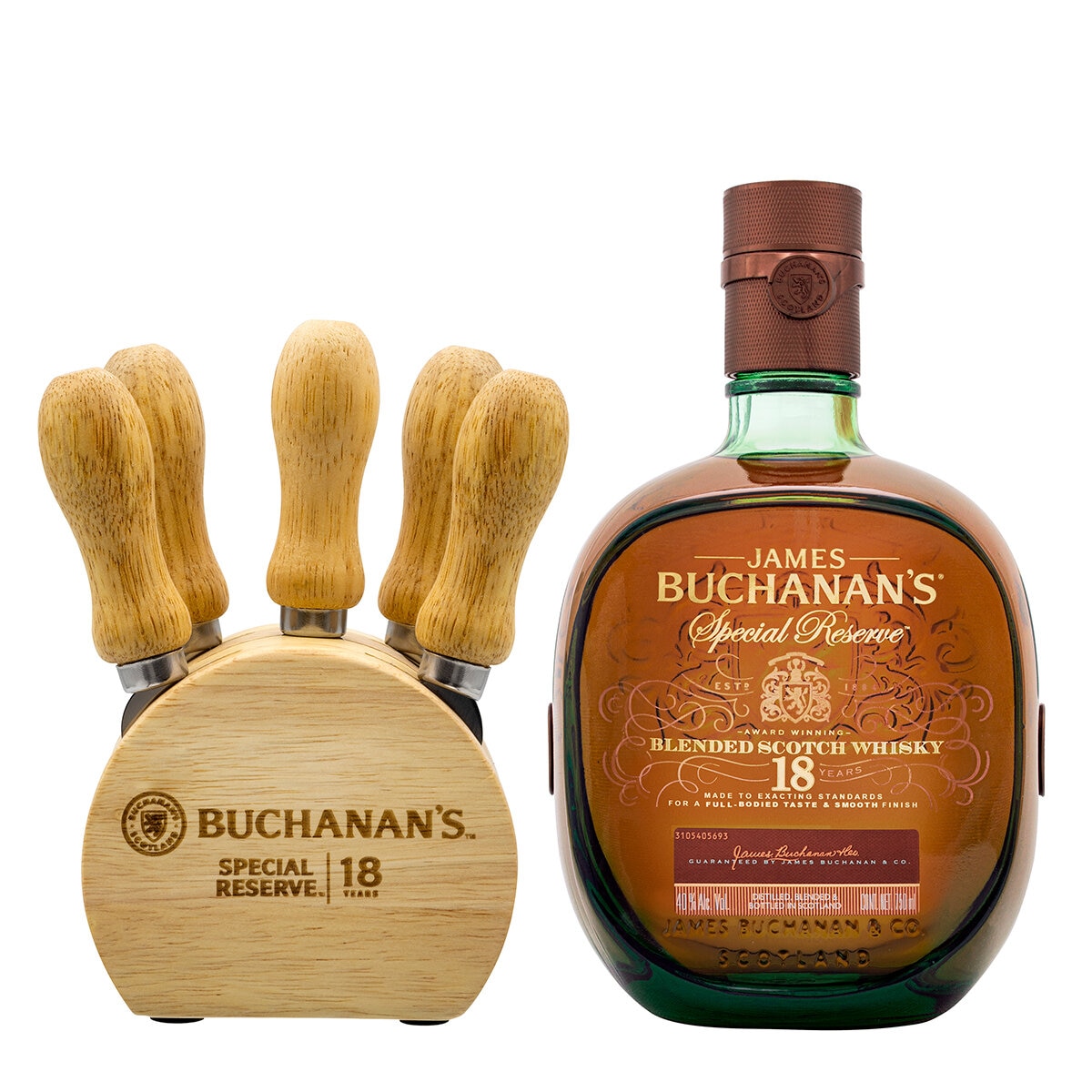 Whisky Buchanan's 18 Special Reserve 750 ml + Set de Cuch...