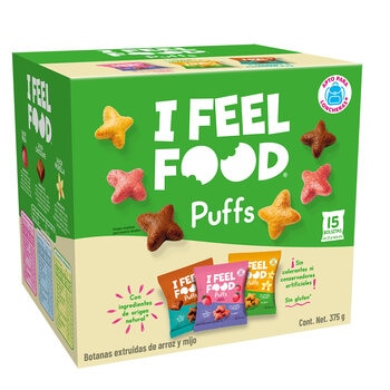 I Feel Food Puffs Botanas de Arroz y Mijo 15/25 g