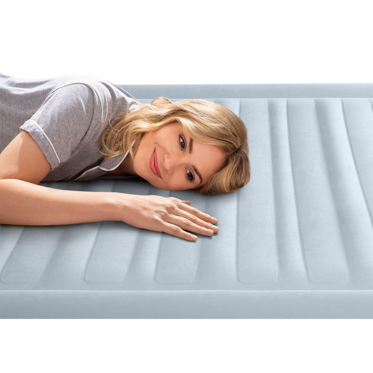 Intex Colchón Inflable con Cabecera Queen