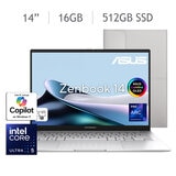Asus Zenbook 14 14" WUXGA Oled Intel Core Ultra 5 16GB 512GB SSD