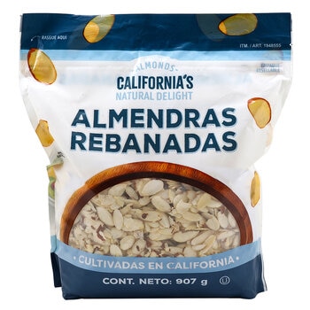 California´s Natural Delight Almendras Rebandas 907 g