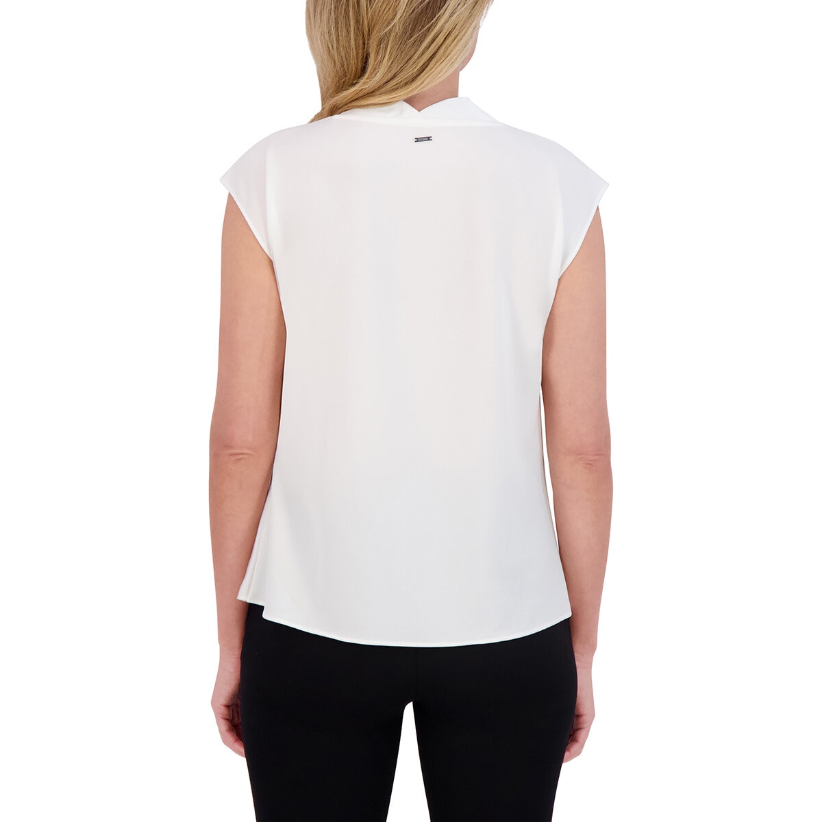 DKNY Blusa para Dama Blanco Extra Chica