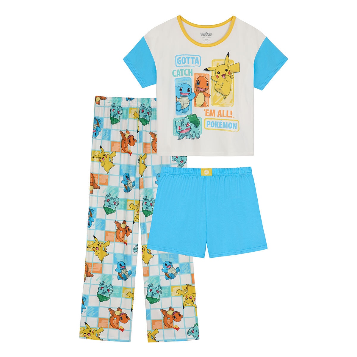 Pijama 3 piezas para Niños y Niñas Varias Tallas y Colores