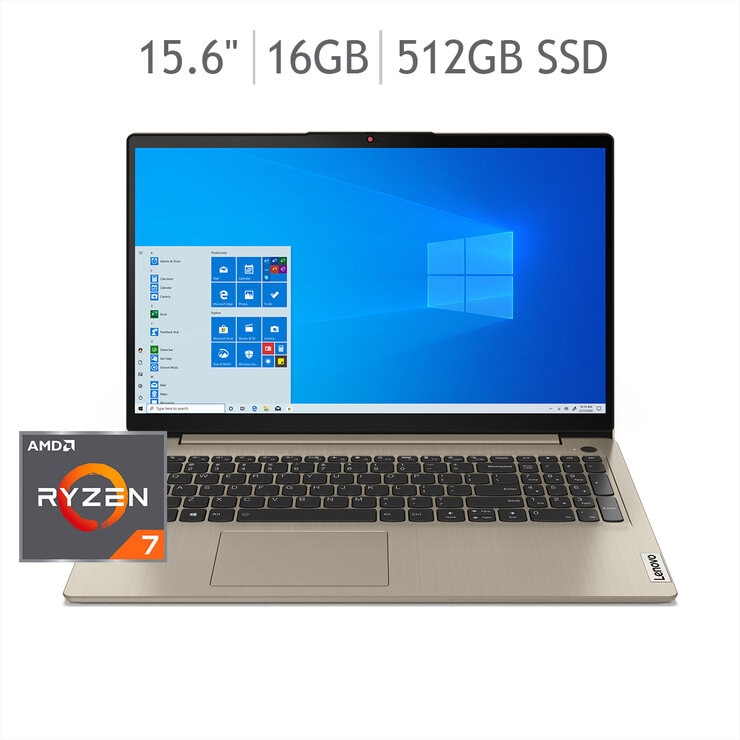 Lenovo IdeaPad 3 Laptop 15.6" Full HD AMD Ryzen 7 16GB 512GB SSD
