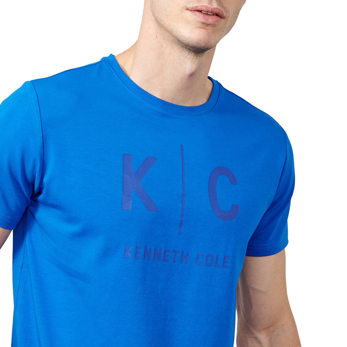 Kenneth Cole Playera para Caballero Azul Mediana
