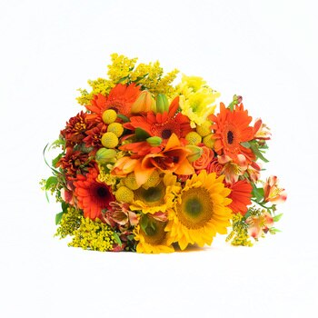 Chiltepec, Bouquet Mixto en Tonos Amarillos y Naranjas