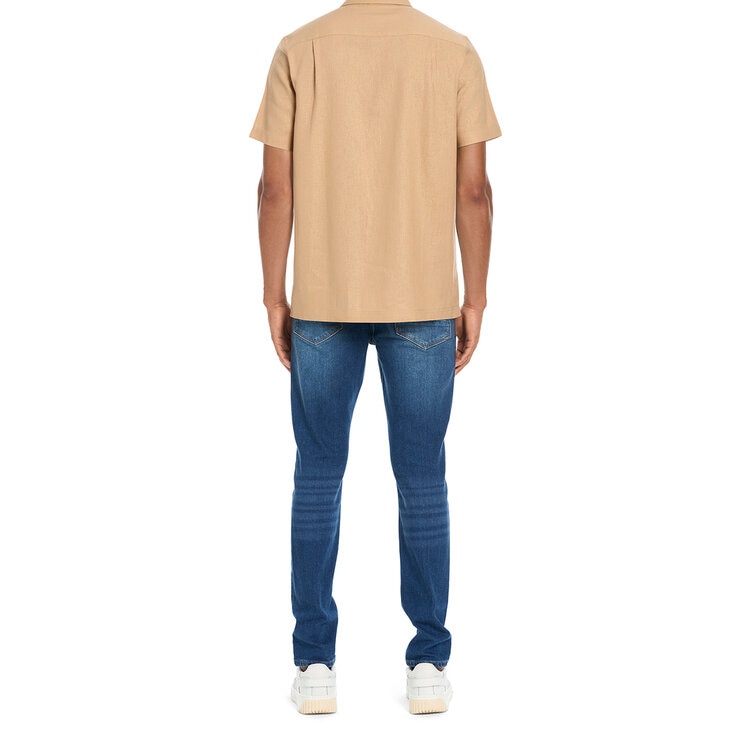 Scotch & Soda Amsterdam Camisa para Caballero Café Mediana