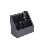 BHOME, Porta Controles de Vinipiel, Color Gris