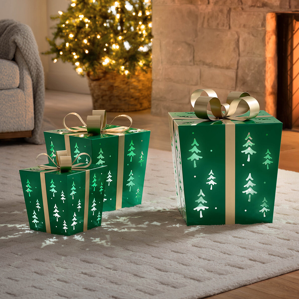 Cajas Metálicas de Regalo con Luces LED, Varios Modelos Cajas Metálicas de Regalo con Luces LED, Varios Modelos