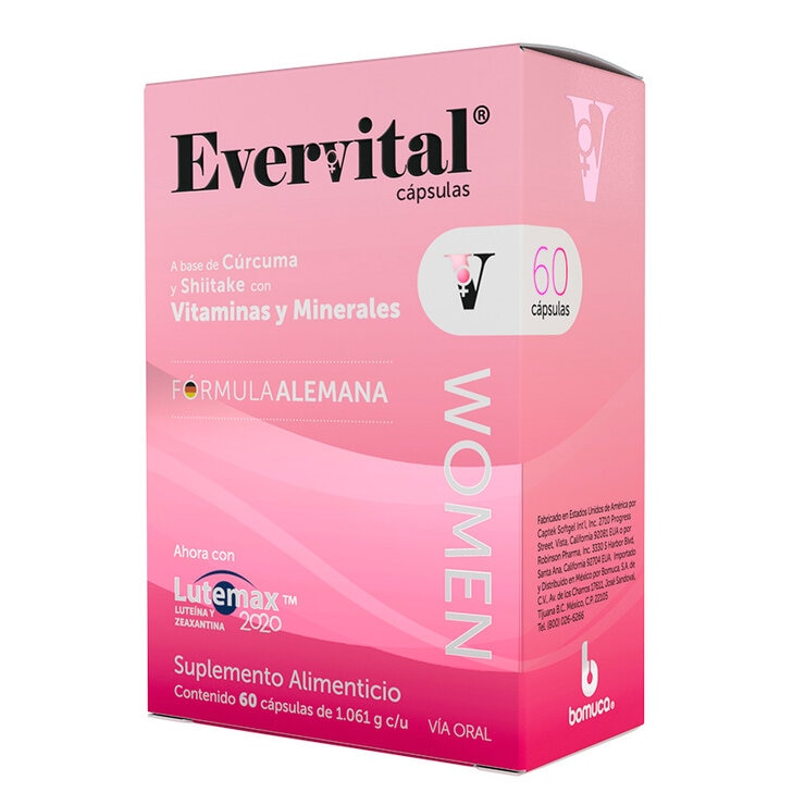 Evervital Women Vitaminas y Minerales 60 Cápsulas