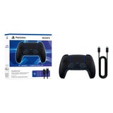 PlayStation 5: DualSense Control Inalámbrico Midnight Black + Cable USB para PC