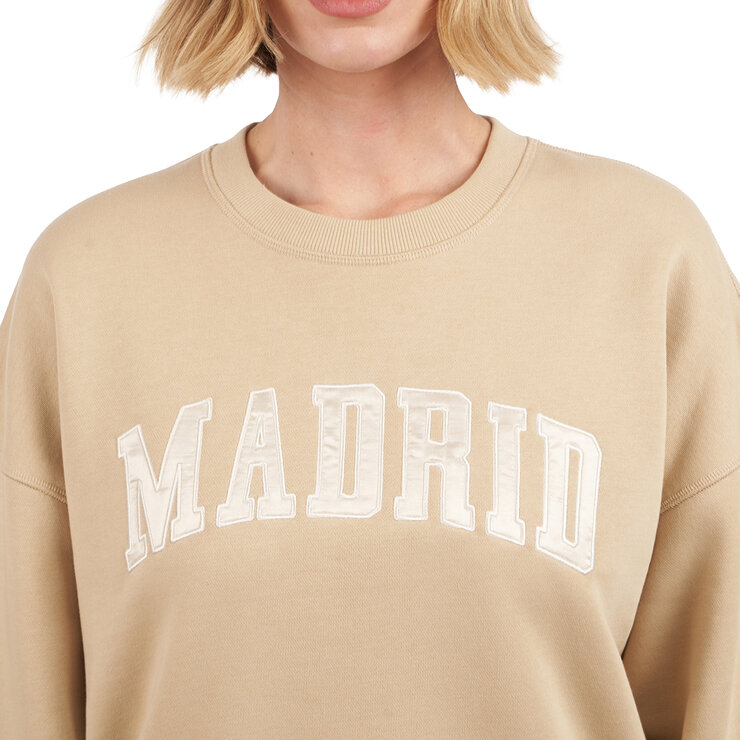 Elle Sport Sudadera para Dama Crema Grande Elle Sport Sudadera para Dama Crema Grande