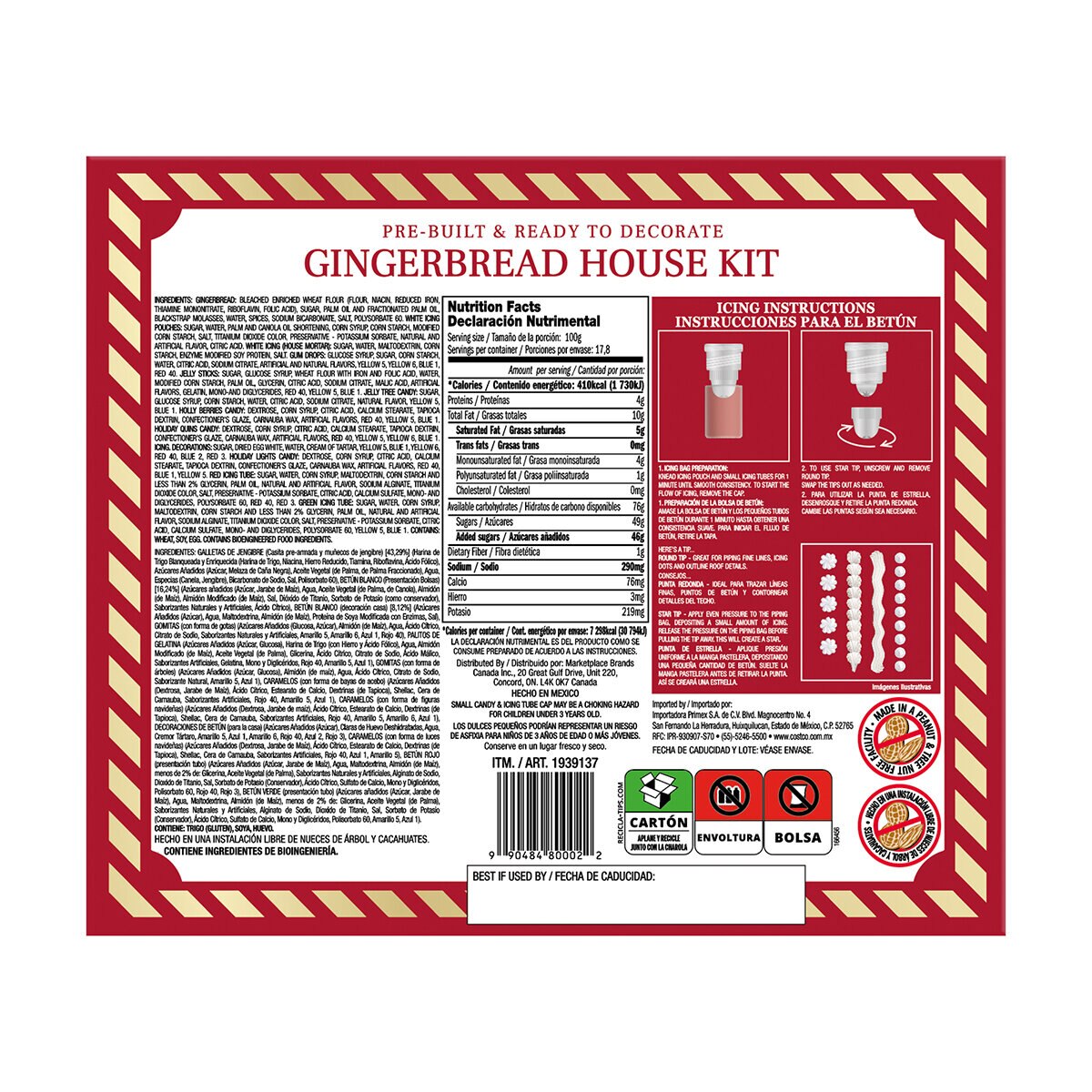 Kit para Armar Casa de Jengibre 1.78 kg
