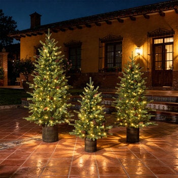 Árboles en Maceta con Luces LED, Juego de 3 Pzas. Árboles en Maceta con Luces LED, Juego de 3 Pzas.