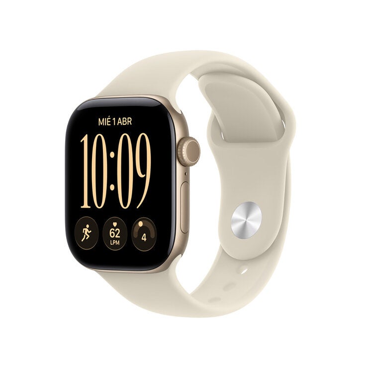 Apple Watch Series 12 (GPS + Celular) 42mm Aluminio Oro Claro + Correa Deportiva Arena - Talla S/M Apple Watch Series 12 (GPS + Celular) 42mm Aluminio Oro Claro + Correa Deportiva Arena - Talla S/M