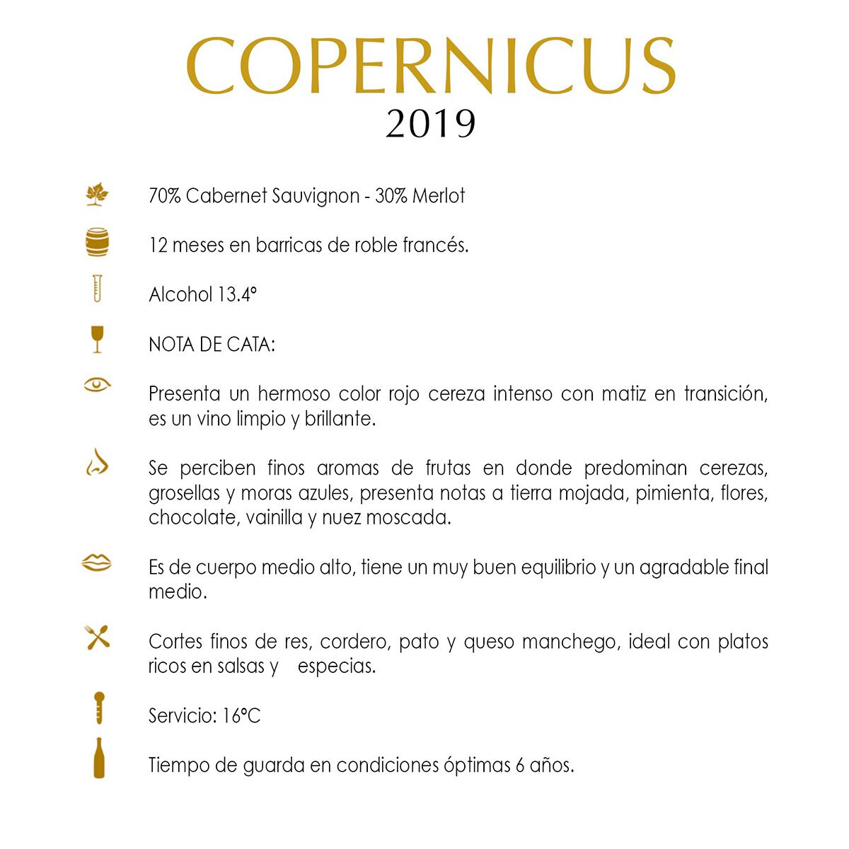 Vino Tinto Copernicus 750ml