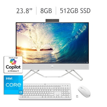 HP All-In-One 24-cb1024la Desktop 23.8" Full HD Intel Core i3 8GB 512GB SSD