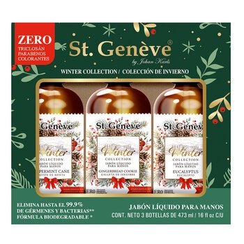 St. Geneve Jabón para Manos Colección Navideña 3 pzas