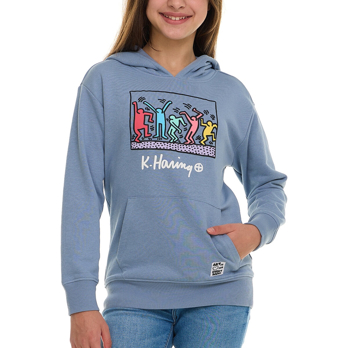 Keith Haring Sudadera para Niños y Niñas Azul 14 / 16 Años