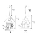 Stylecraft, Paquete de 2 Casitas para Ave de Madera