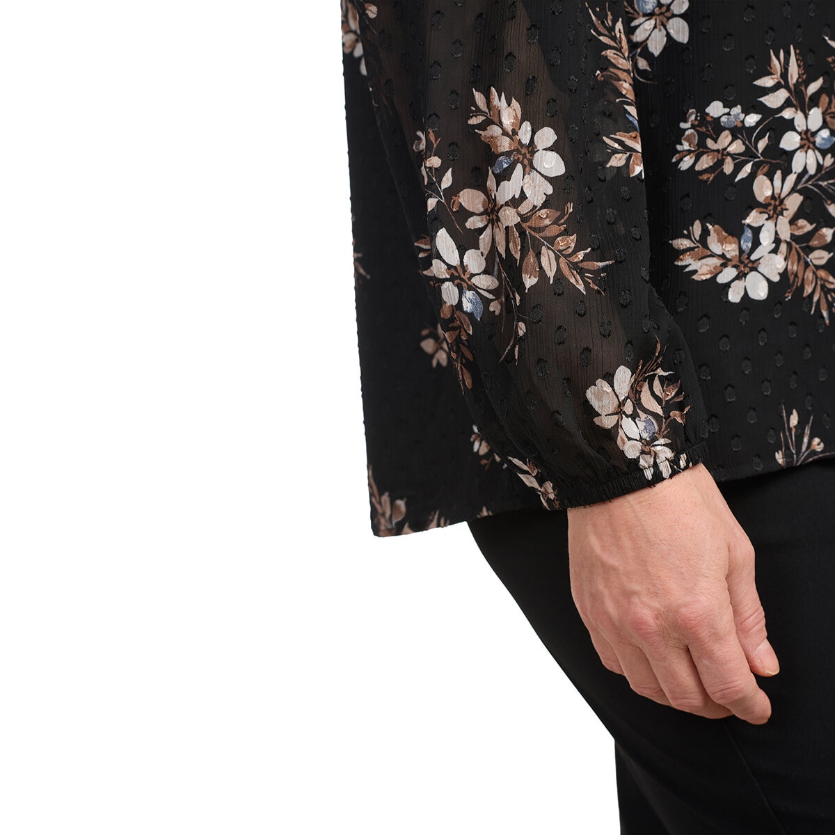 Hilary Radley Blusa para Dama Negro Extra Chica