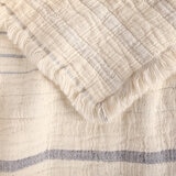 Life Comfort, Frazada Reversible de Algodón, Lineas Azul/Blanco Life Comfort, Frazada Reversible de Algodón, Lineas Azul/Blanco