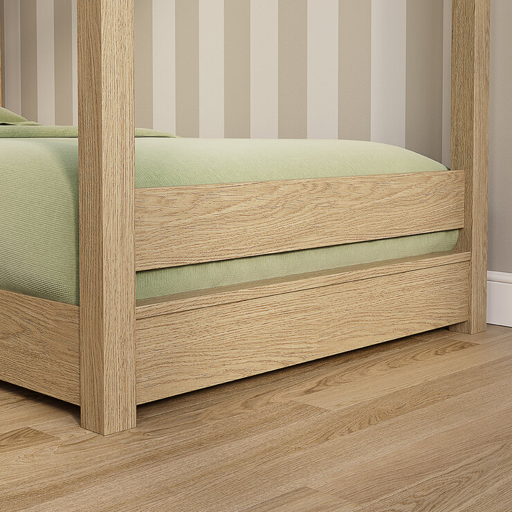 Northridge Home, Cama Individual con Dosel para Niños