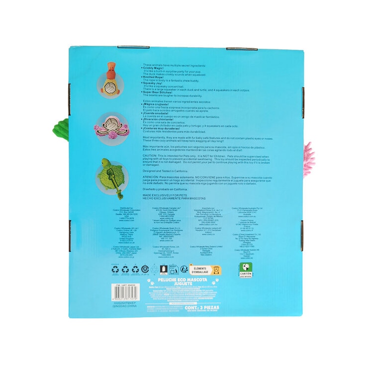 Hugfun Juguetes para Perro 3 pzas