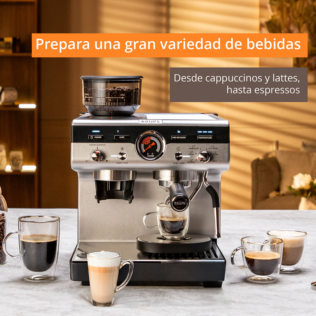 Krups Cafetera Espresso Go Barista
