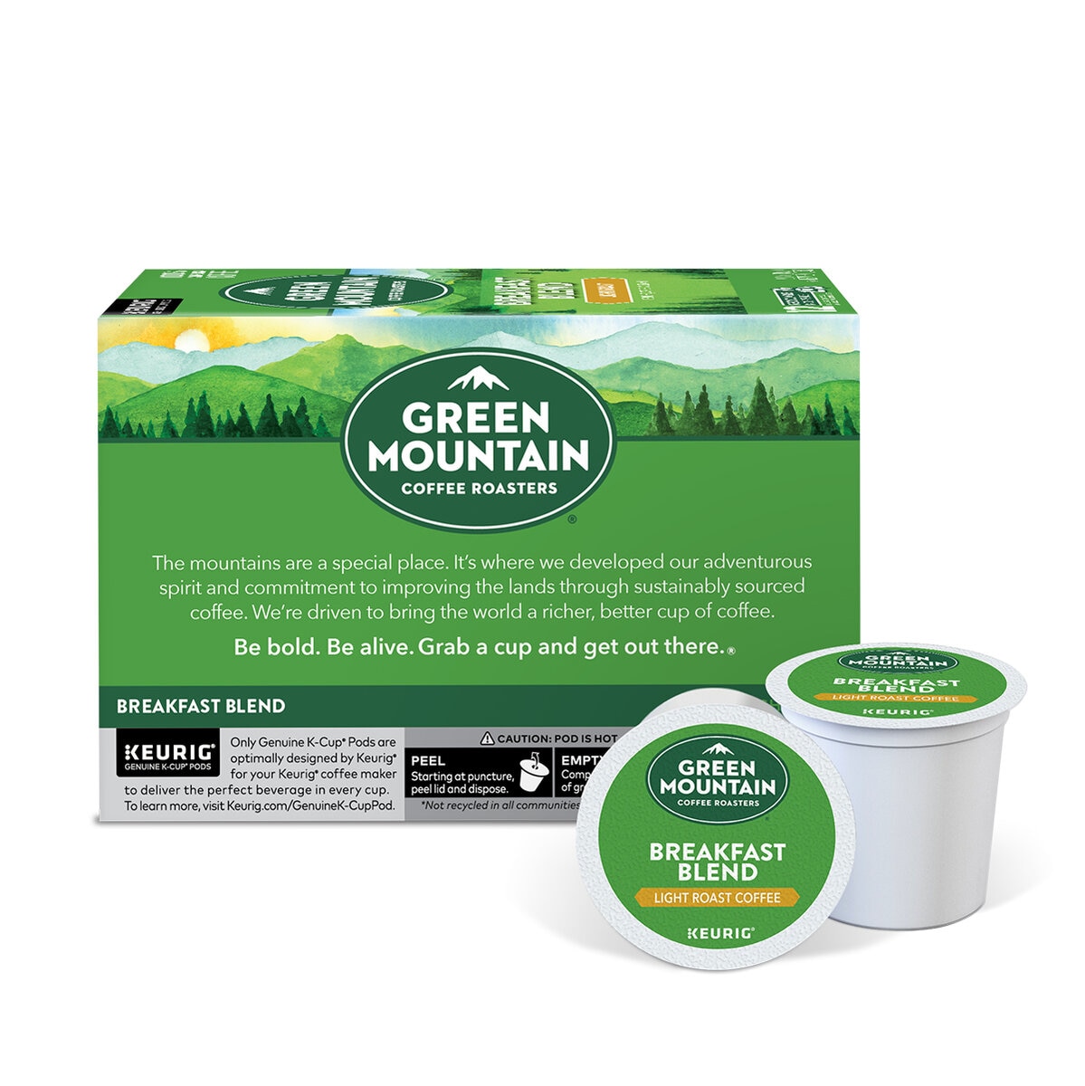 Keurig, Green Mountain Coffee Roasters Breakfast Blend, 72 cápsulas K-Cup