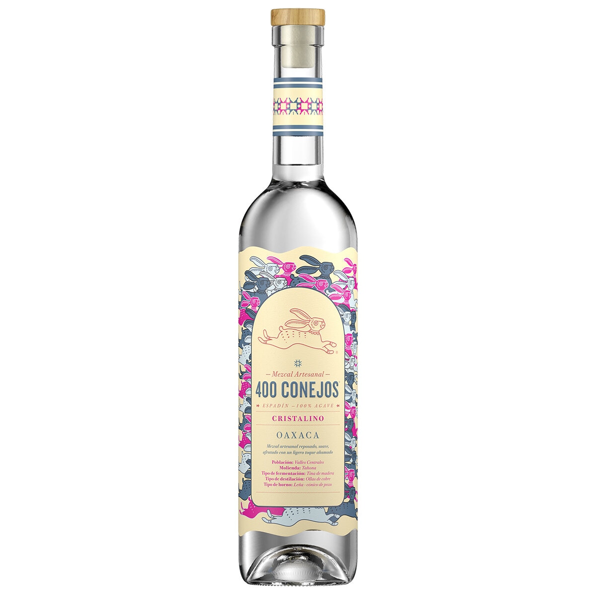 Mezcal 400 Conejos Cristalino 700 ml