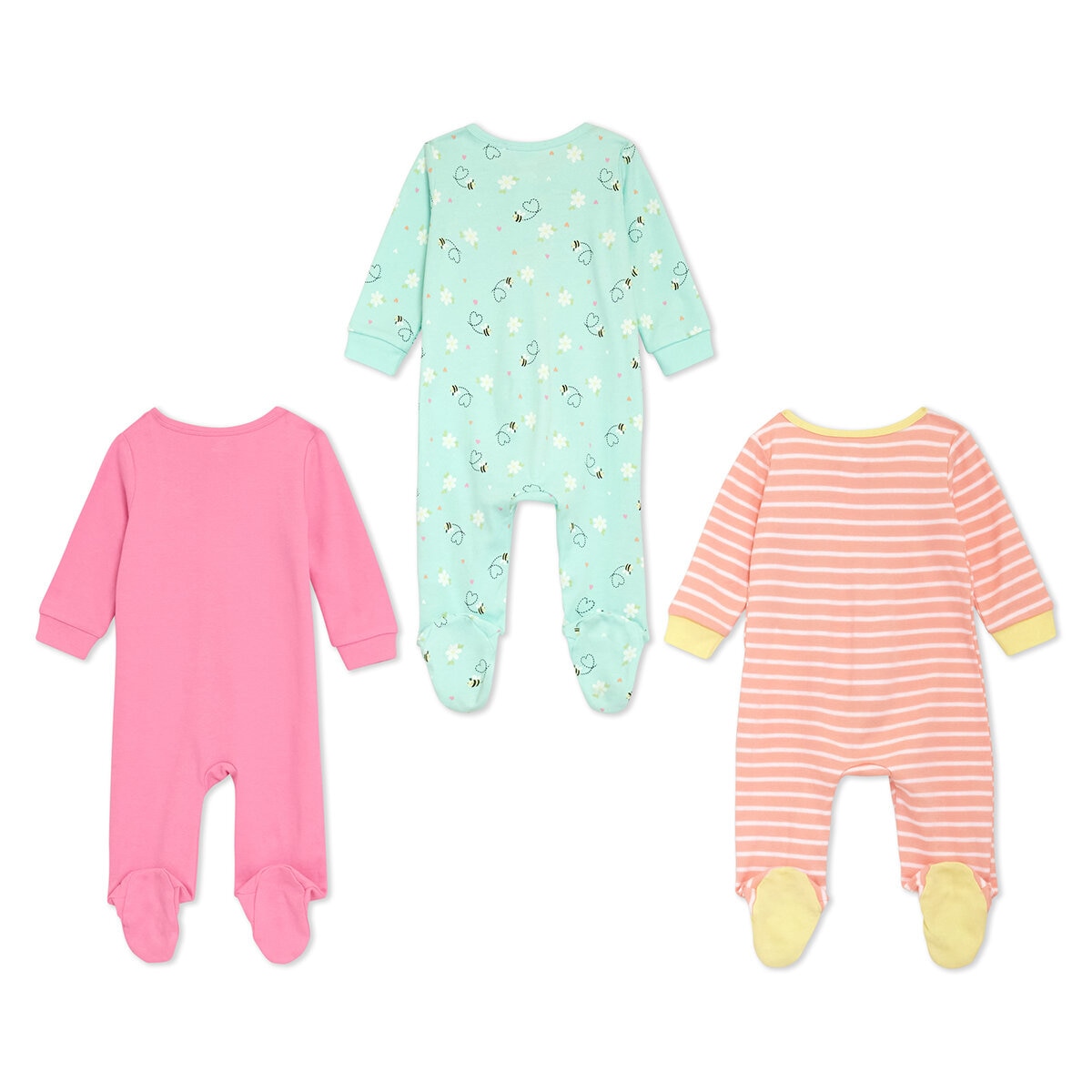 Koala Kids Mameluco 3 piezas para Bebé Abeja 9 Meses Koala Kids Mameluco 3 piezas para Bebé Abeja 9 Meses