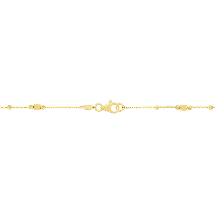 Collar con Cuentas Multiples, Oro Amarillo de 14K