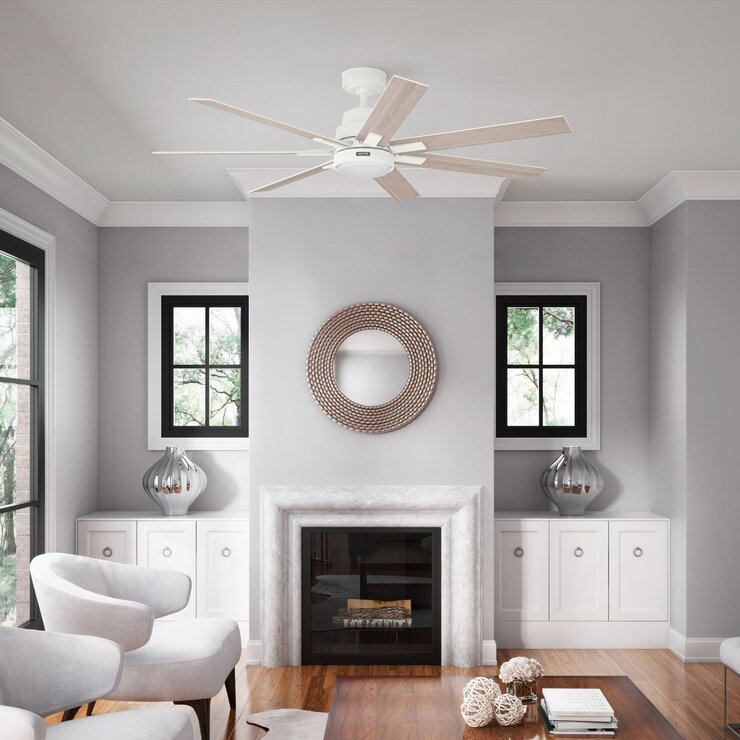 Hunter, Ventilador Modelo Loflin 60" Blanco