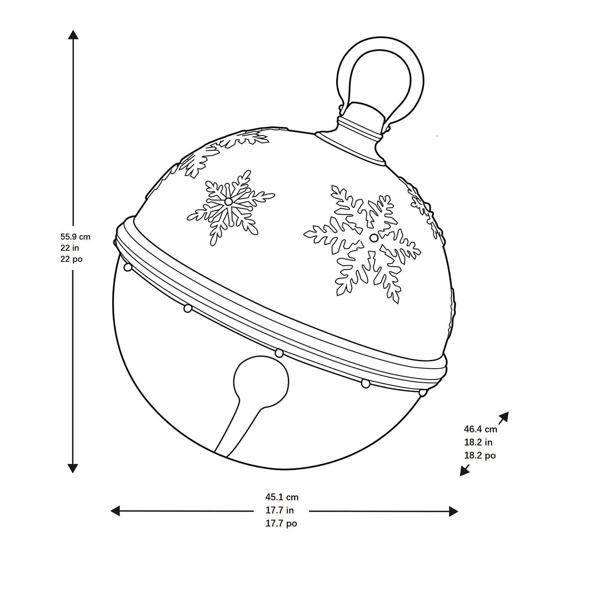 Ornamento Gigante con Luces LED, Verde Ornamento Gigante con Luces LED, Verde