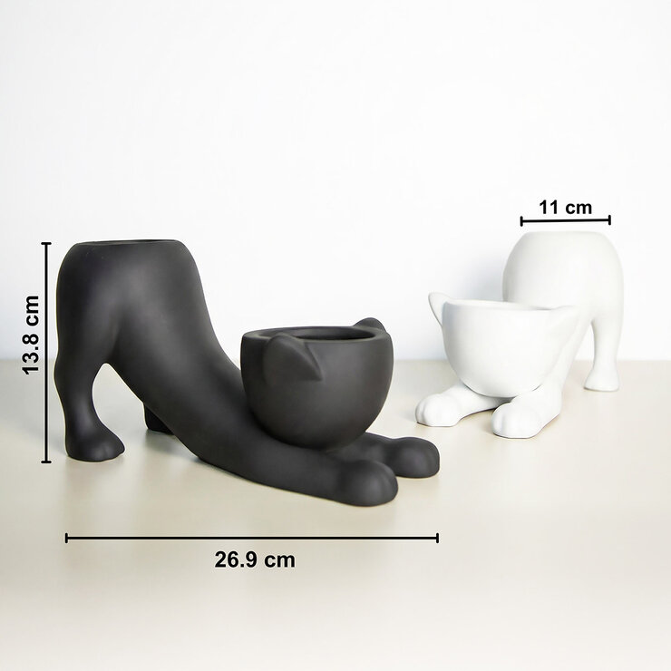 Estudio Floga, Catus Maceta Gato Set de 2 Piezas