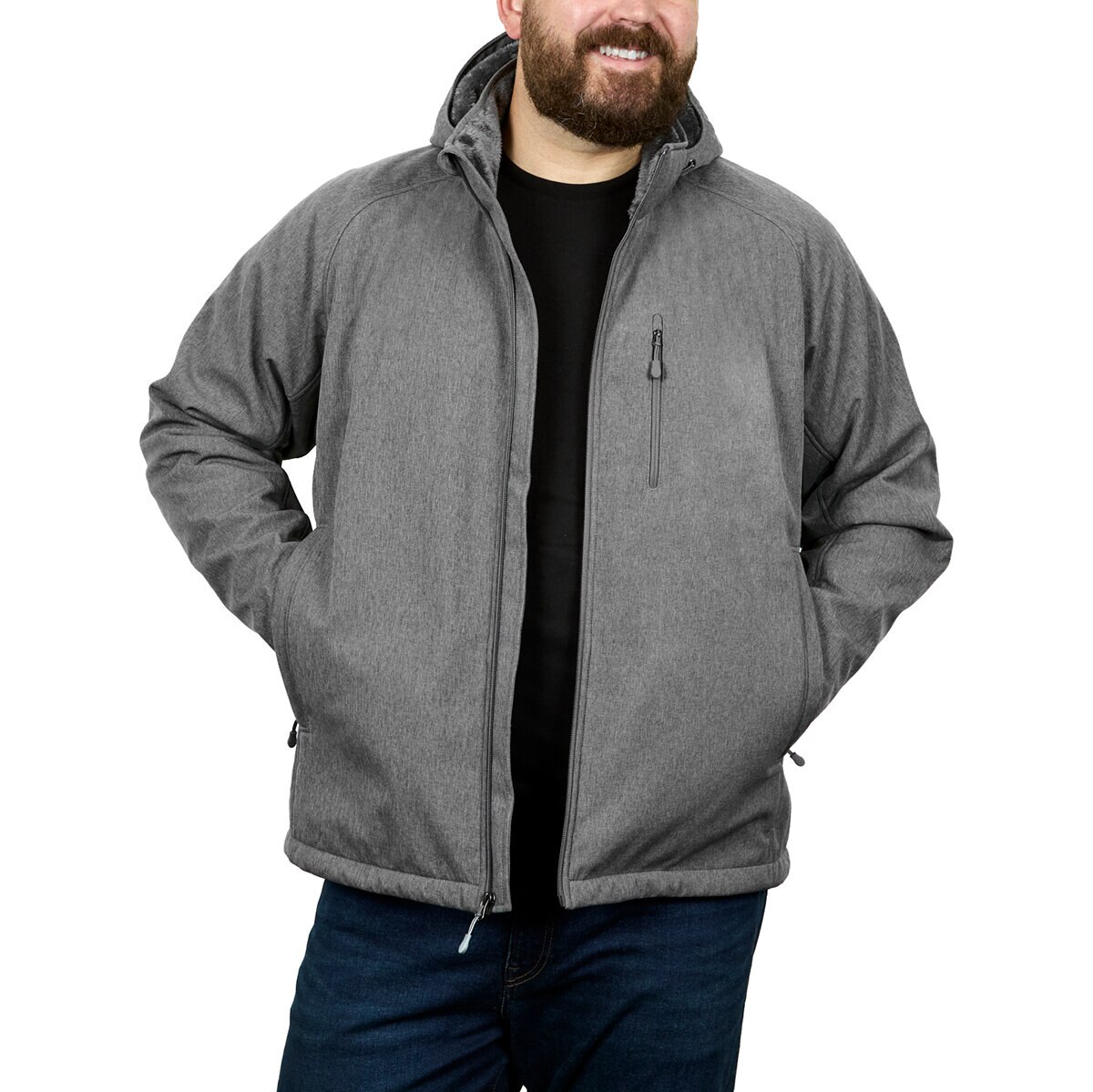 Kirkland Signature Chamarra para Caballero Gris Chica Kirkland Signature Chamarra para Caballero Gris Chica