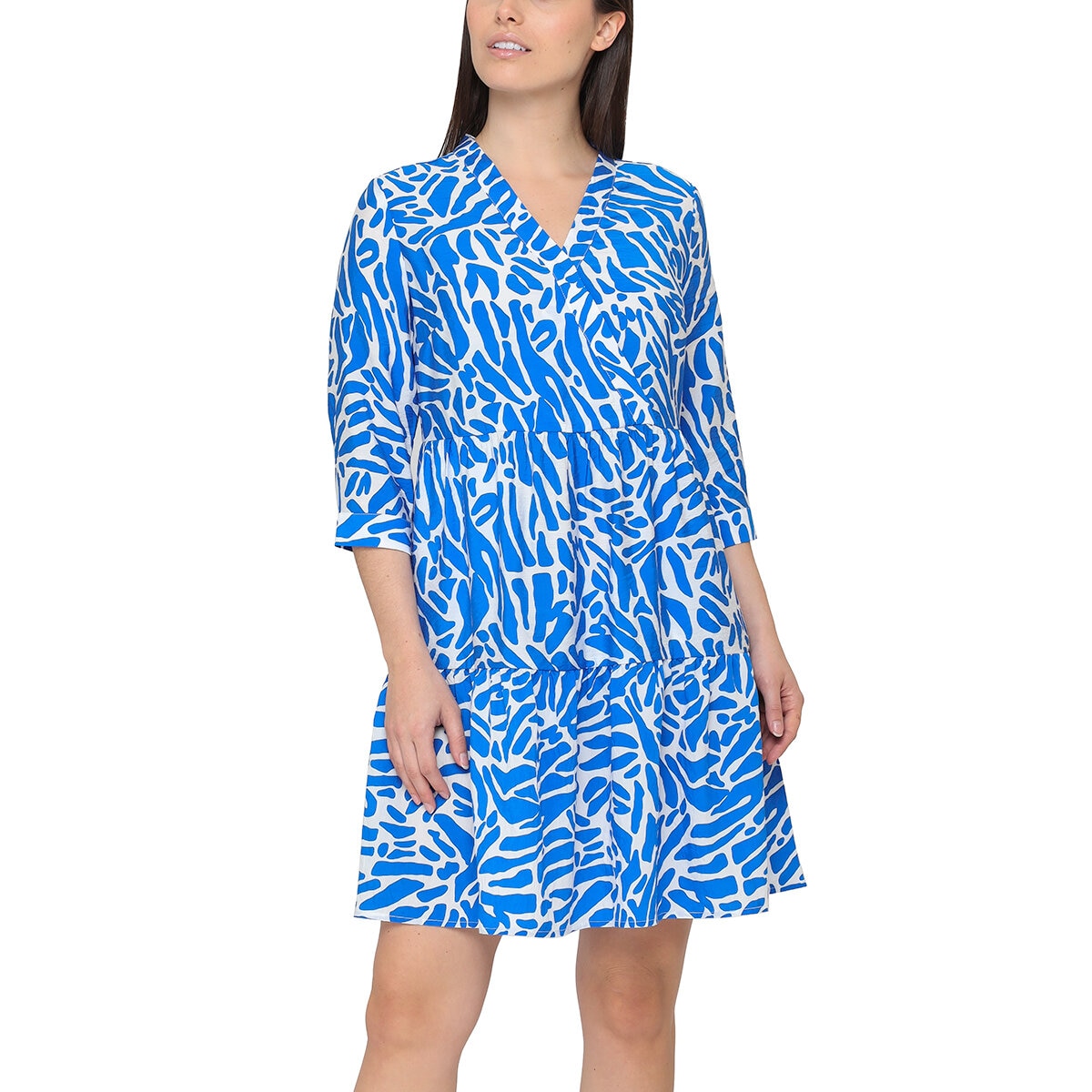 Nicole Miller Original Vestido para Dama Azul Chica