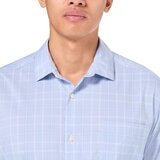 Kirkland Signature Camisa para Caballero Azul con verde Manga 14-14.5 Cuello 34/34
