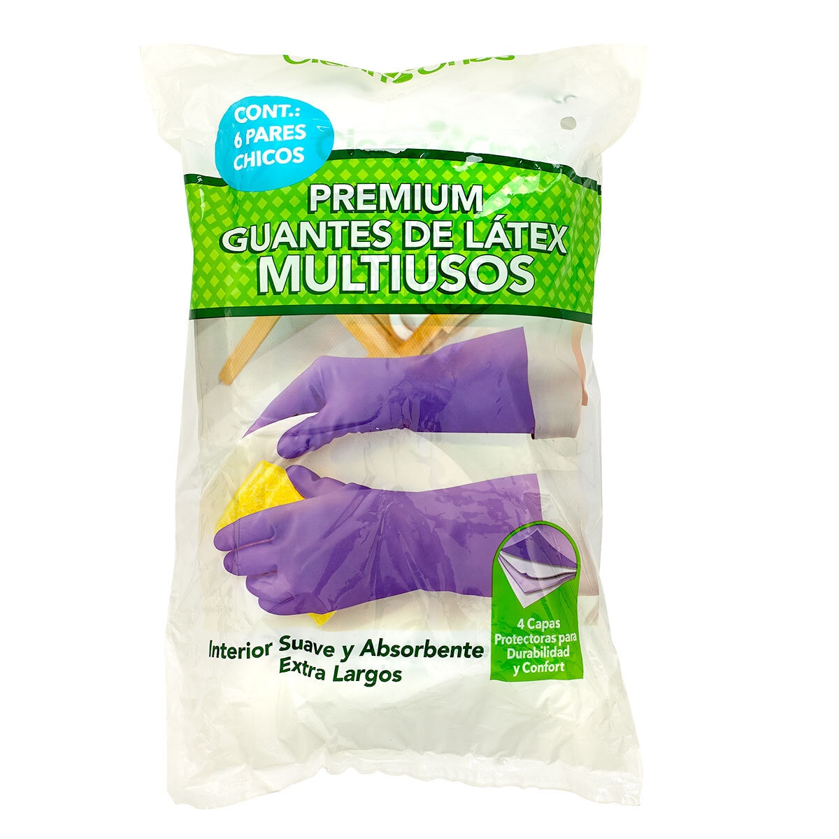 Clean Ones, Guantes para Limpieza 6 Pares, Chico Costco...