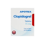 Clopidogrel 75 mg 28 Tabletas