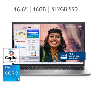 DELL Inspiron 3530 Laptop 15.6" Full HD Intel Core i5 16GB 512GB SSD