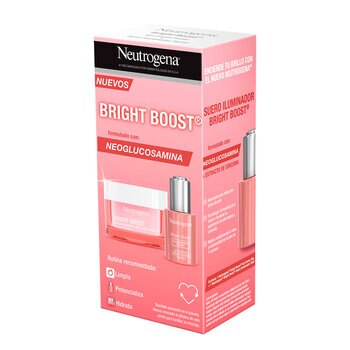  Neutrogena Bright boost Crema Hidratante Facial en Gel 50ml + Serum Facial 30ml