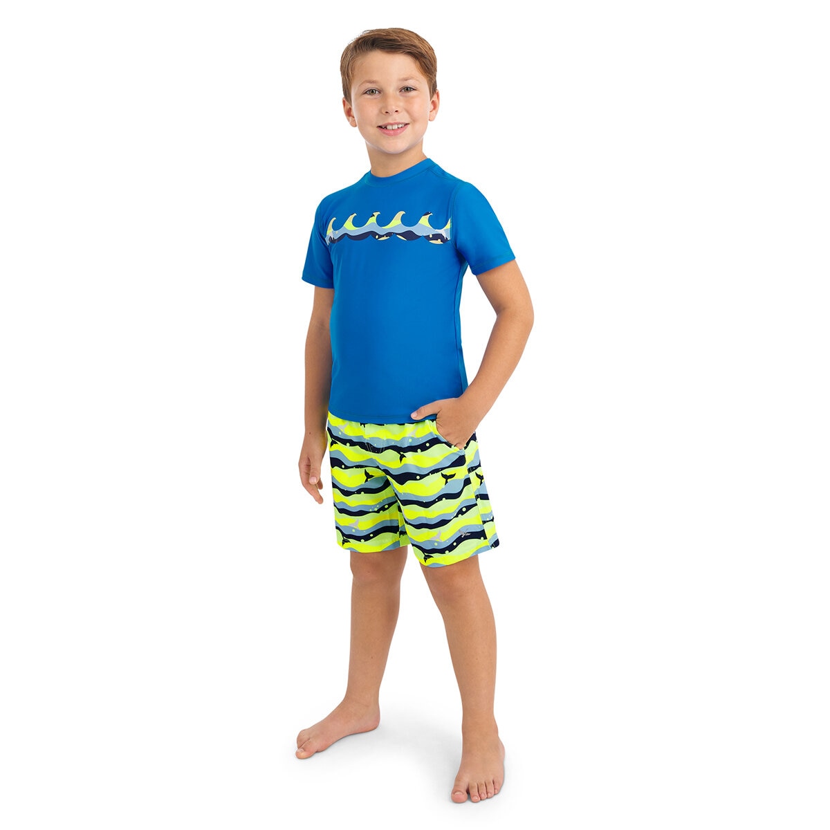 Eddie Bauer Traje de Baño para Niños y Niñas Azul 5 / 6 Años