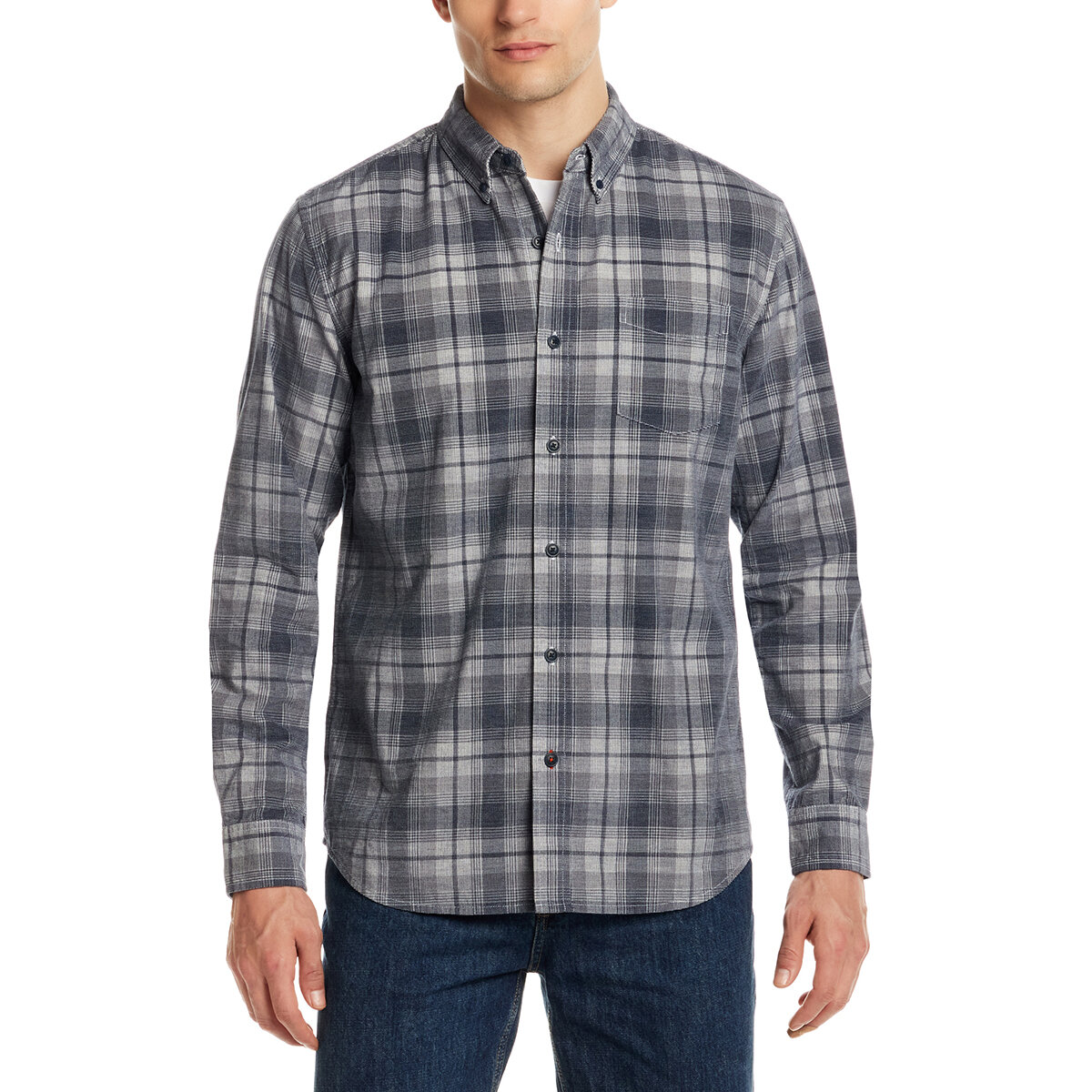 Weatherproof Vintage Camisa para Caballero Azul Mediana