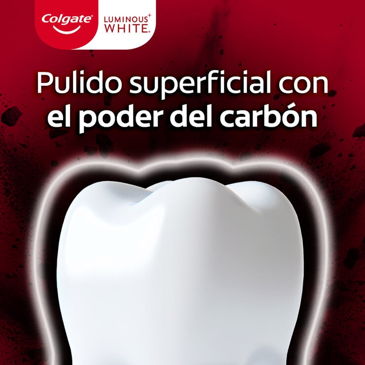 Colgate Luminous White Pasta Dental con Carbón Activado 4 pzas