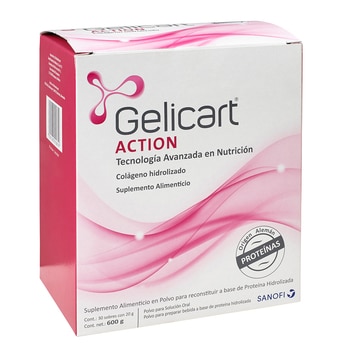 Gelicart Action Colágeno Hidrolizado 30 Sobres con 20g
