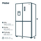 Mabe Refrigerador 21' 4 Puertas Cristal Negro Mabe Refrigerador 21' 4 Puertas Cristal Negro