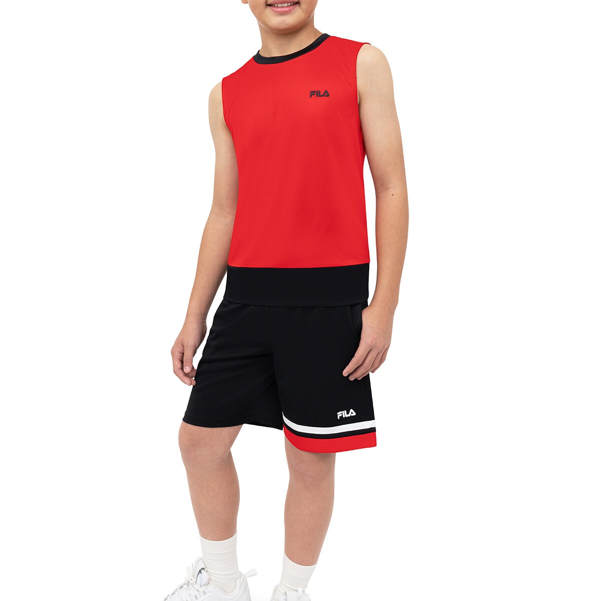 Fila Conjunto 3 piezas para Niños o Niñas Rojo 5 / 6 Años